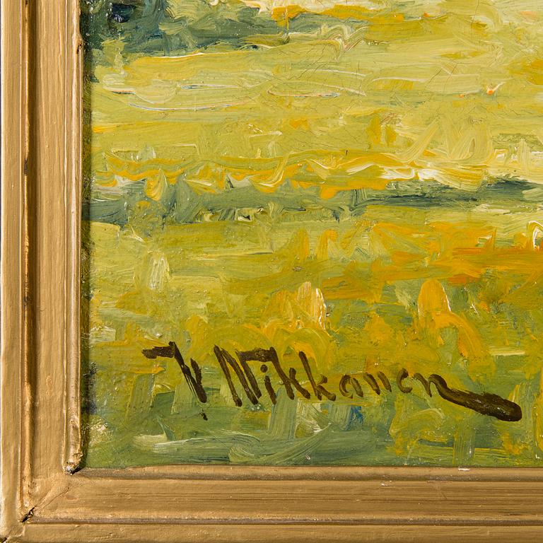 VICTOR NIKKANEN, oil on canvas, signed.