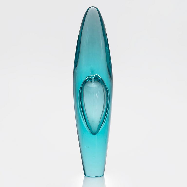Timo Sarpaneva, glasskulptur "Orkidea Adriatico" signerad Timo Sarpaneva Studio Pino Signoretto - Murano 1999.