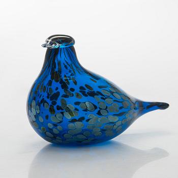 Oiva Toikka, lasilintu, signeerattu O. Toikka Nuutajärvi, numeroitu 44/500.