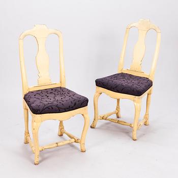 TWO ROCOCO CHAIRS, late 18th century.