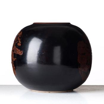 Stig Lindberg, STIG LINDBERG, a stoneware vase, Gustavsberg studio, Sweden 1970.