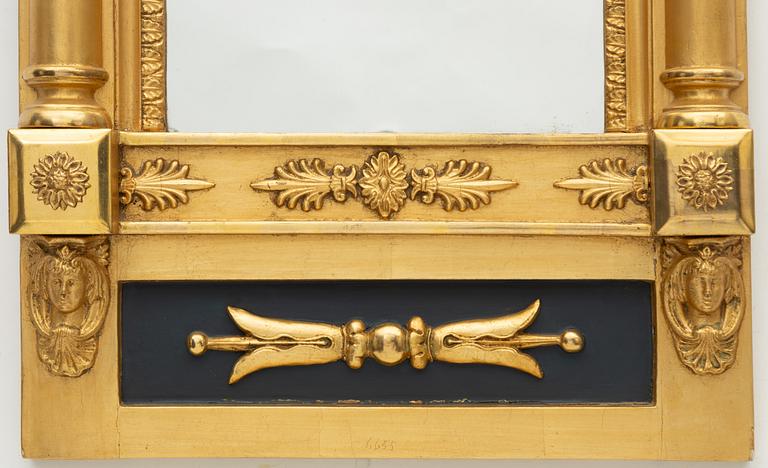 Mirror, Empire style, circa 1900.