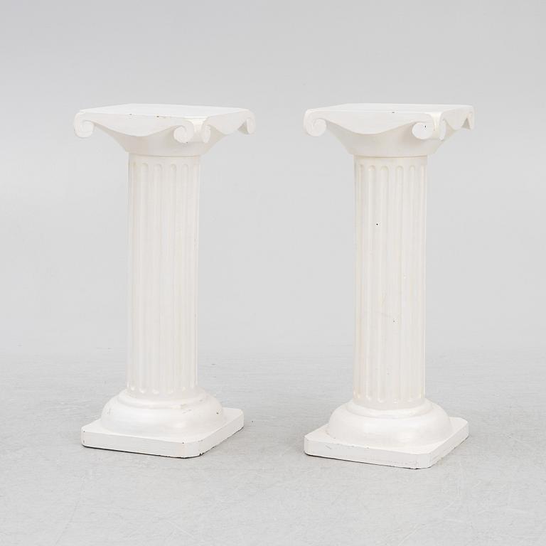 A pair of pedestals, second half of the 20th Century.