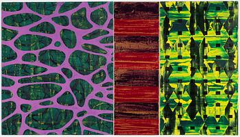 Mari Rantanen, triptych, signed and dated 1994 verso.