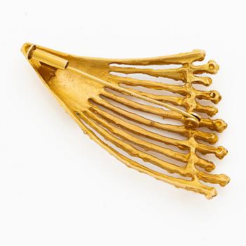 Brooch 14K gold, Finland.