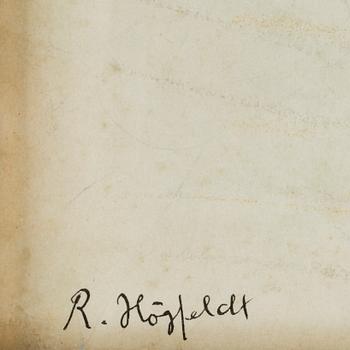 ROBERT HÖGFELDT, blandteknik. Signerad.