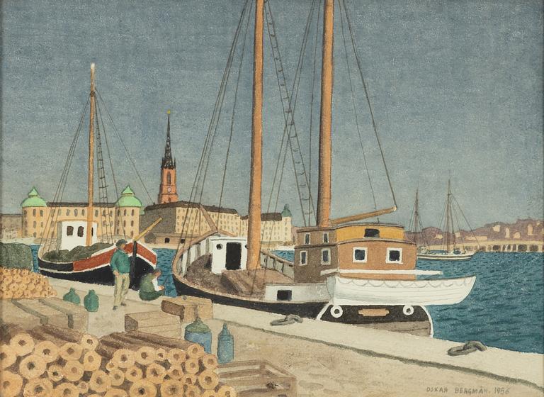 Oskar Bergman, 'Vid Norr Mälarstrand'.