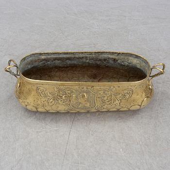 JARDINJÄR, större modell, mässing, 1800-tal.