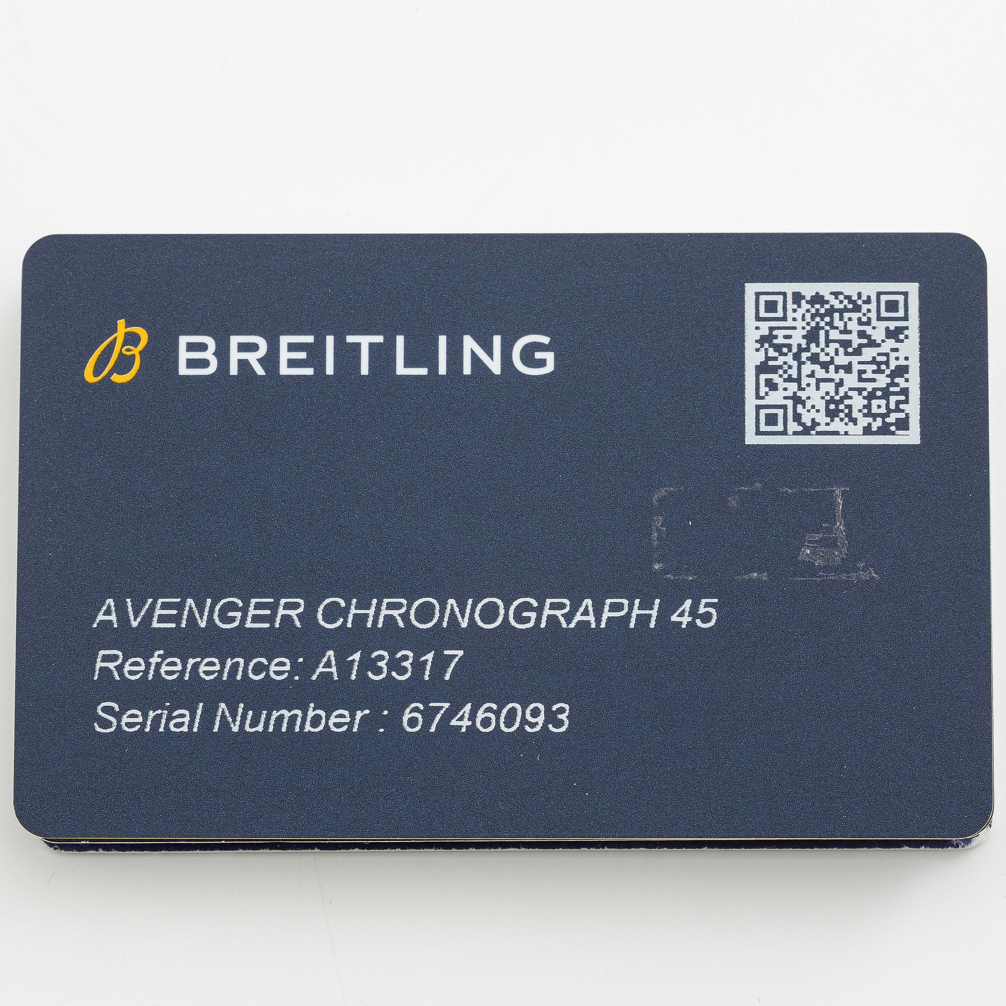 Breitling, Avenger, Chronograph 45, ca 2024.