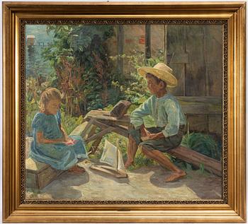 Theodor Fabricius, attributed to, Playing children.