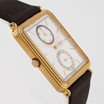 SEIKO, "Dual-Time", wristwatch, 29 x 33 (39) mm.