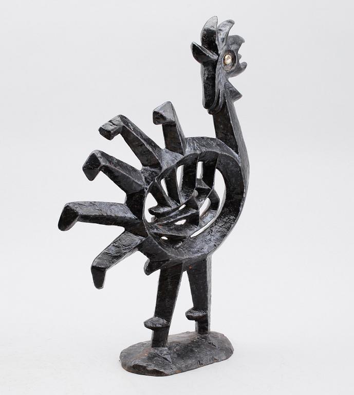 OLLE HERMANSSON, skulptur, gjutjärn, Husqvarna Vapenfabriksaktiebolag, 1960-tal.