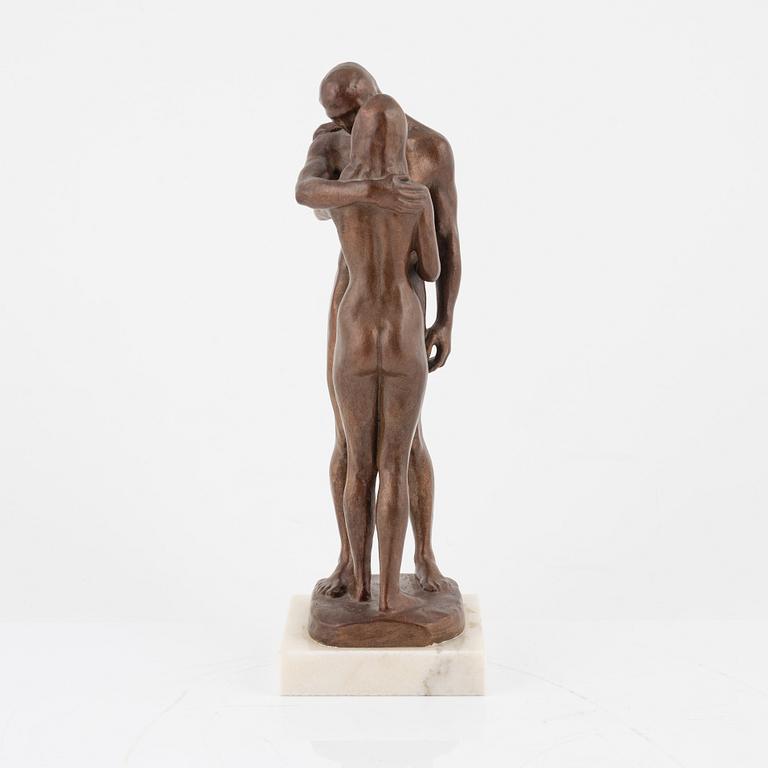 Gudmar Olovson, skulptur, patinerad gjutmassa, signerad Gudmar.