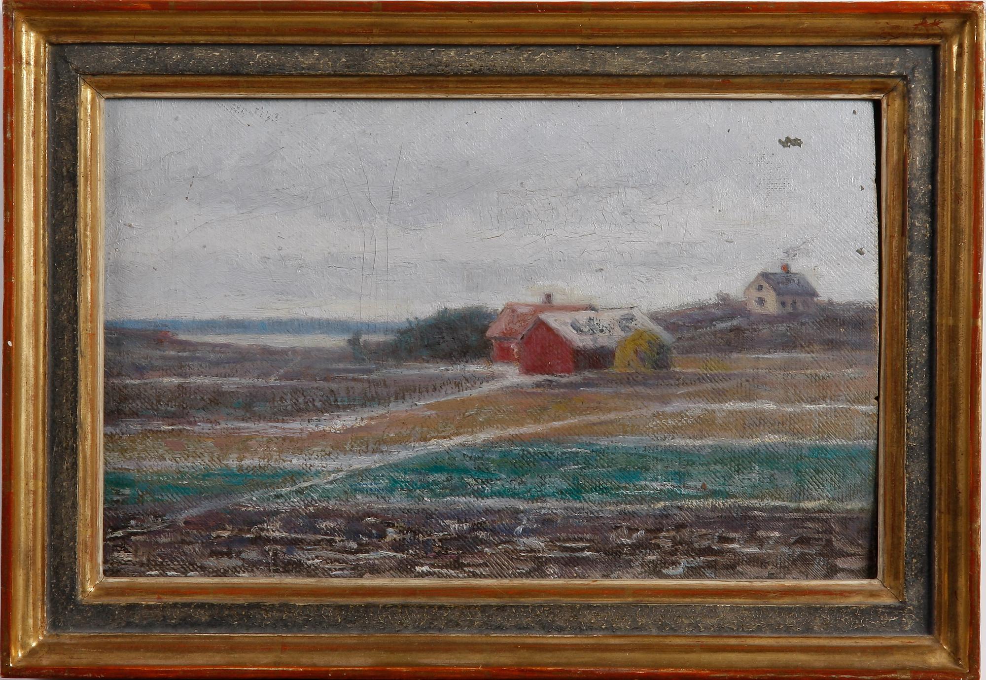 ERDTMAN, ELIAS, 3 st, olja på duk resp pannå, sign. Två daterade 1884 resp 1882/83 á tergo.