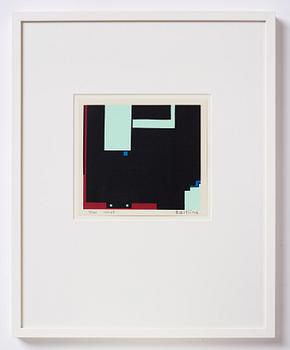 Olle Baertling, silkscreen in colours, 1951-68, signed 3/300.