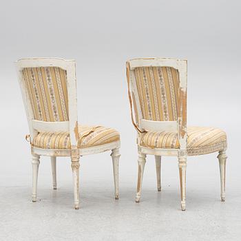 Chairs, a pair, late 18th century, Gustavian.