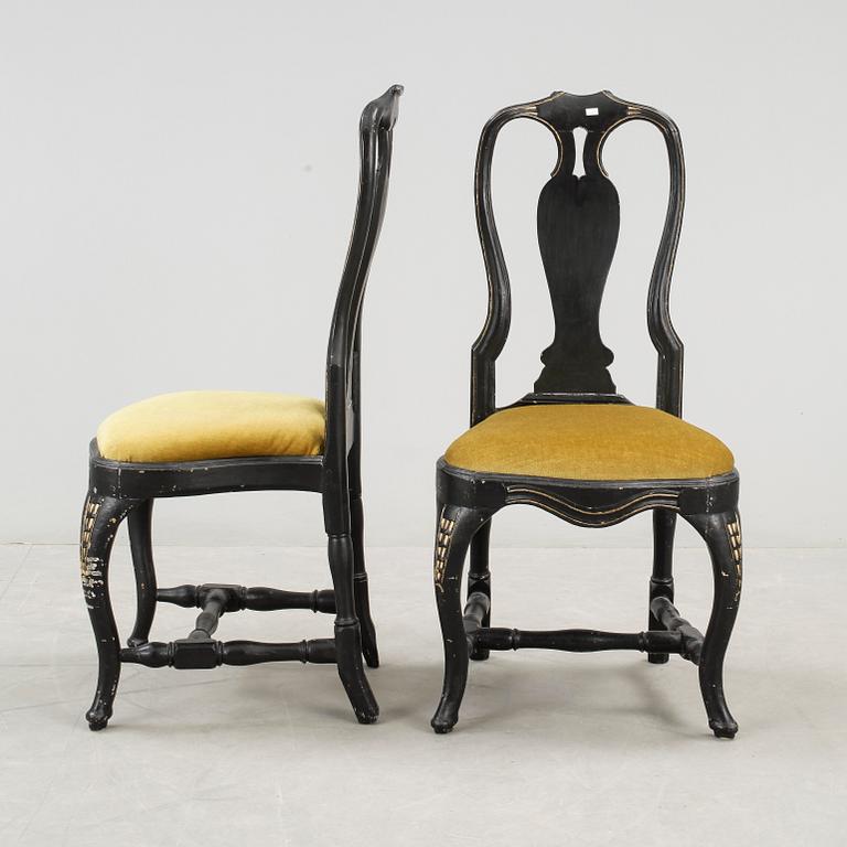 STOLAR, ett par, rokoko, 1700-tal.