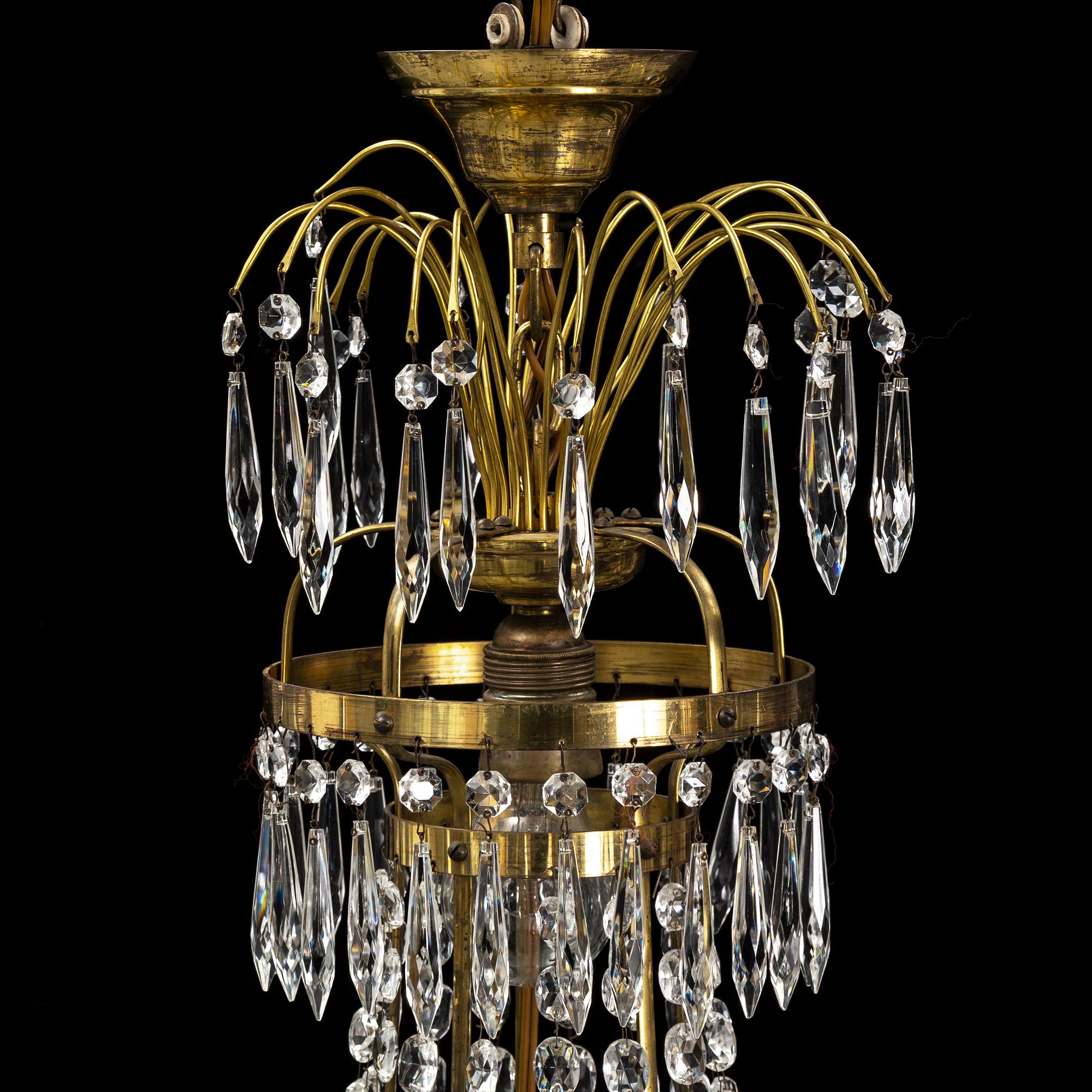 A second half of the 20th Century Gustavian style chandelier.