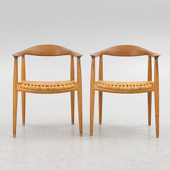Hans J. Wegner, a pair of "JH 501" armchairs, Johannes Hansen, Denmark, 1950's/60's.