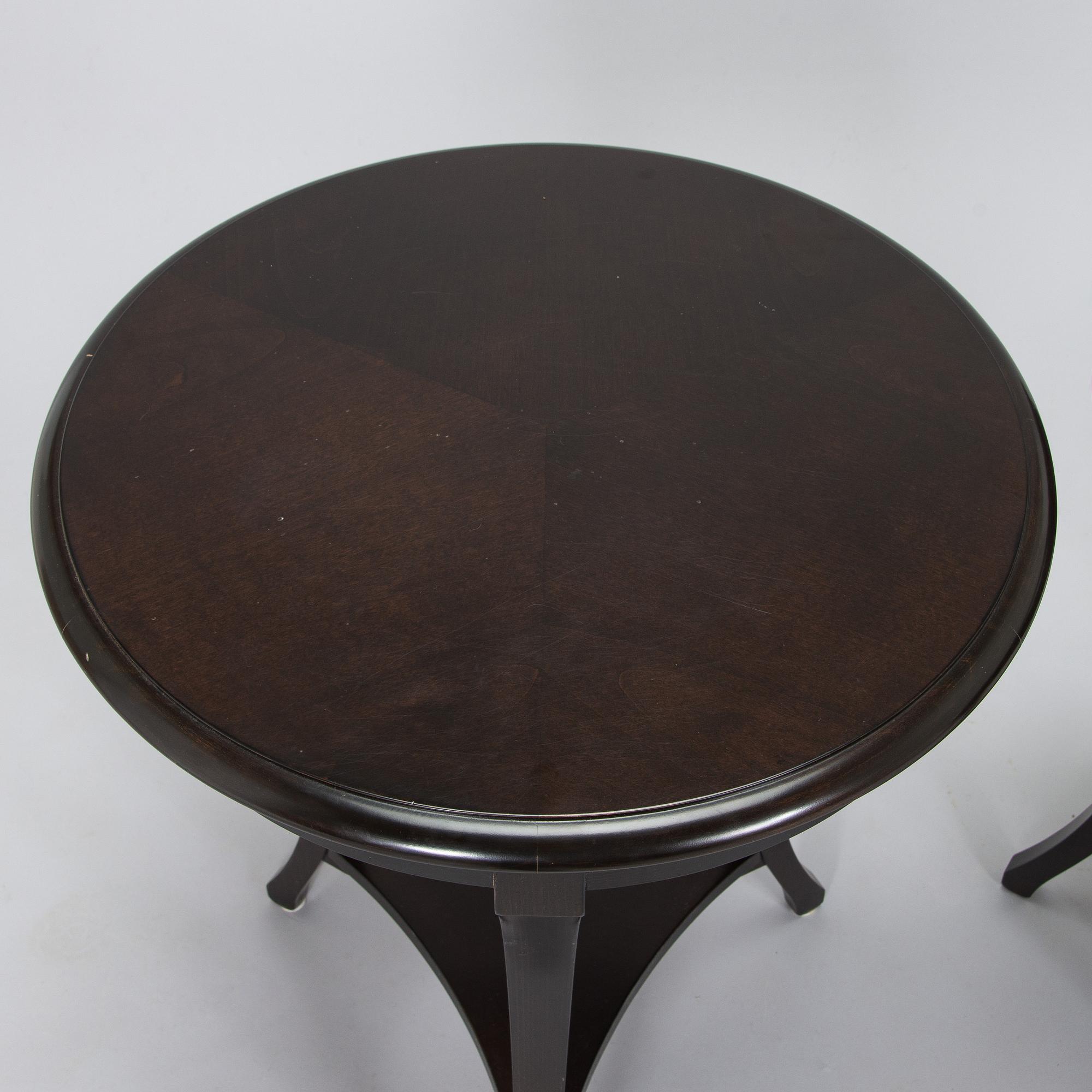 A pair of side tables, Selva, Italy, late 20th century.