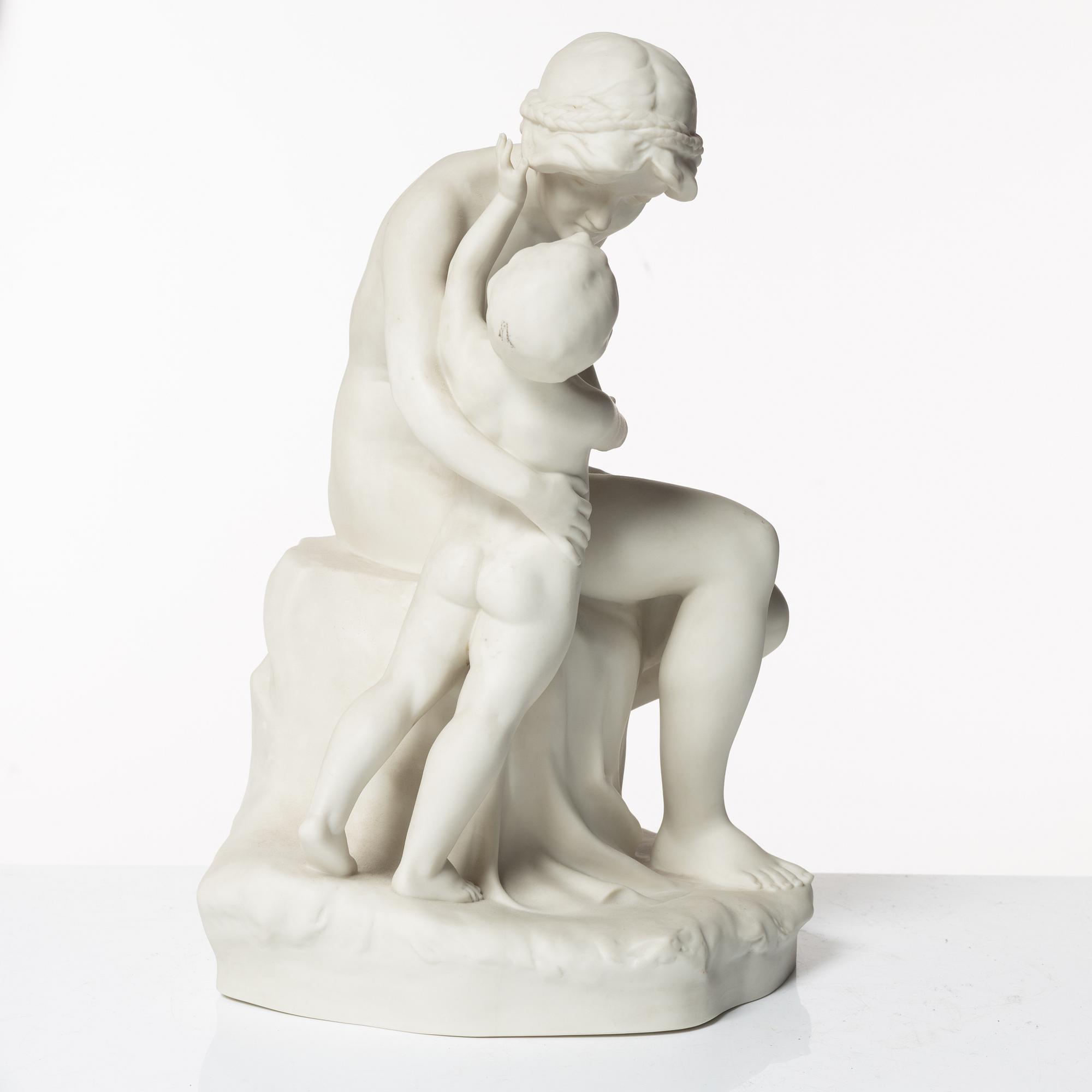 Figurin, parian, troligen Gustavsberg, 1906-26.