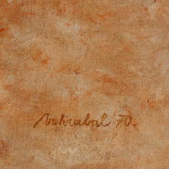 Josef Vohrabal, oil on canvas, signed and dated 1970.