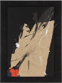 Jean Miotte, mapp med 4 färgetsningar, signerade 73/99. Omslaget är blandteknik och collage.