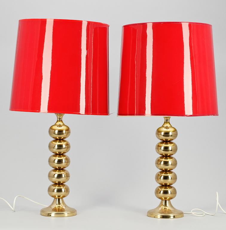 BORDSLAMPOR, ett par, Nr 68, Enco, 1960-tal.