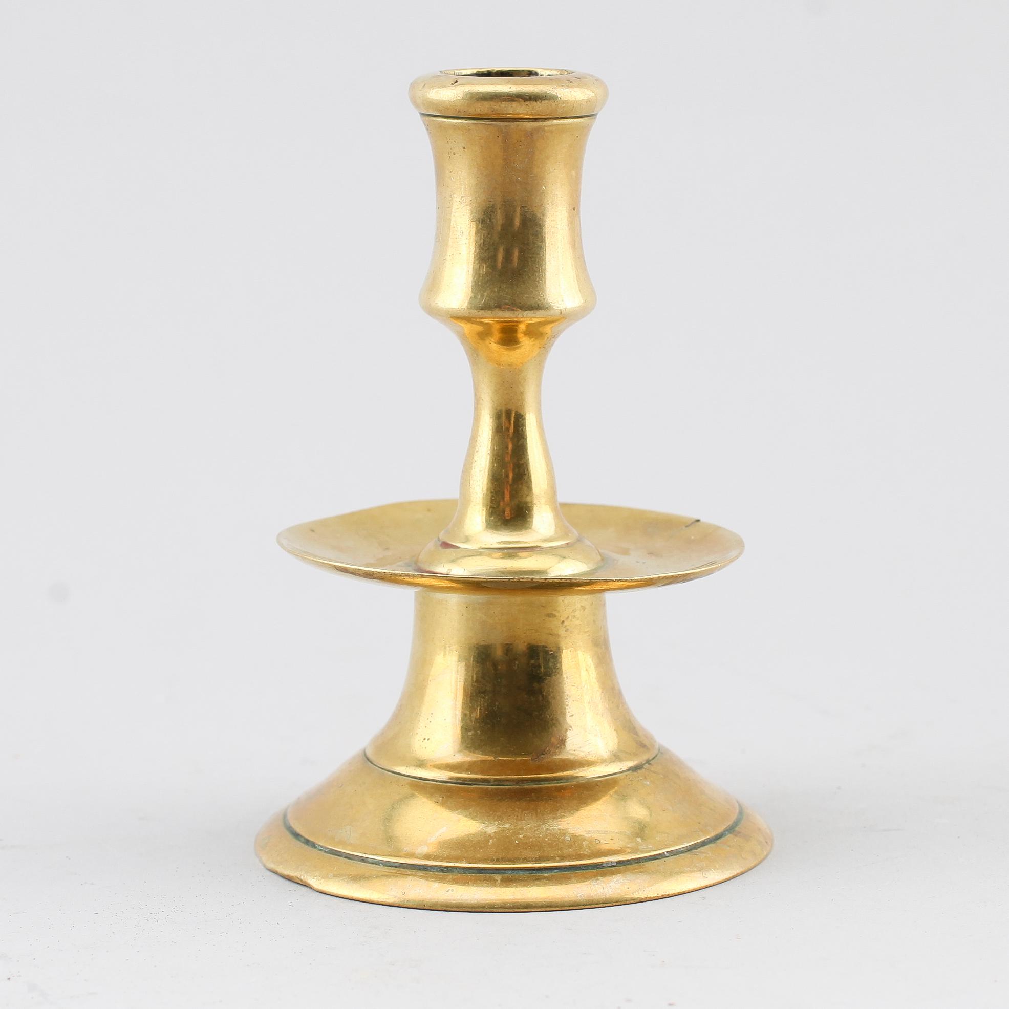 LJUSSTAKE, mässing, 1500-tal.