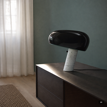Achille & Pier Giacomo Castiglioni, bordslampa, "Snoopy", Flos, Italien, 2000-tal.