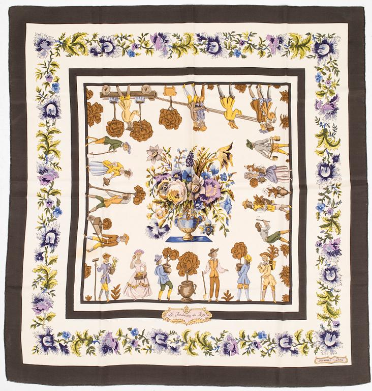 Hermès, huivi, "Les Jardiniers du Roy".