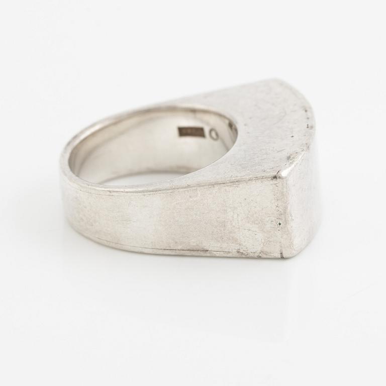 Sigurd Persson, ring, sterling silver, Stockholm 1977.