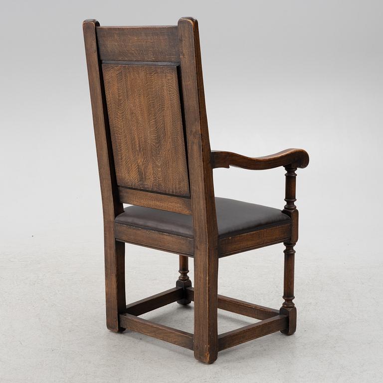 Karmstol, barockstil, omkring år 1900.