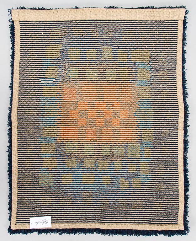 Terttu Tomero, a Finnish rya rug for Neovius. Circa 102 x 80 cm.