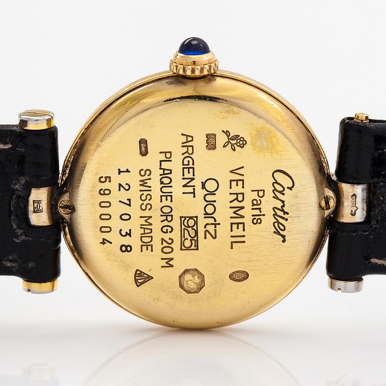 must de Cartier, Vendôme, wristwatch, 24 mm.