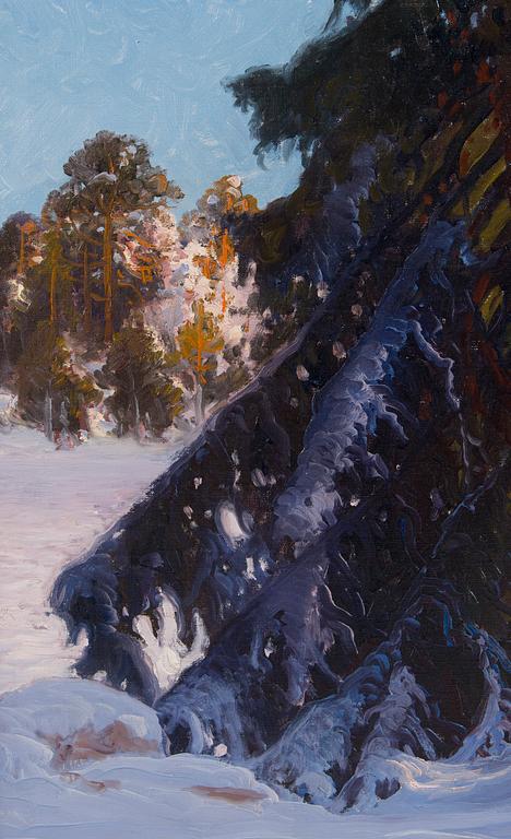 Carl Brandt, Talvinen metsämaisema.