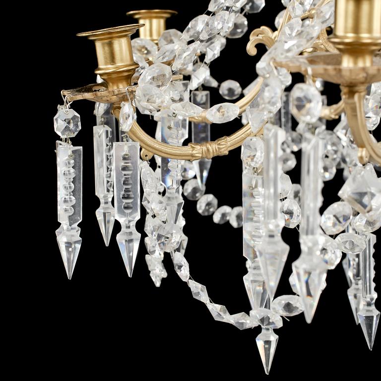 LJUSKRONA, eklektisk stil, 1900-talets andra hälft. Höjd ca 70 cm.