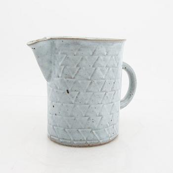 Signe Persson-Melin, a glazed ceramic pitcher, signed by hand.