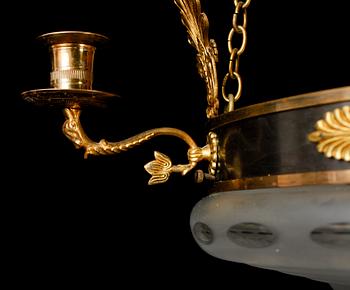 TAKLAMPA, empirestil, tidigt 1900-tal. H 62.