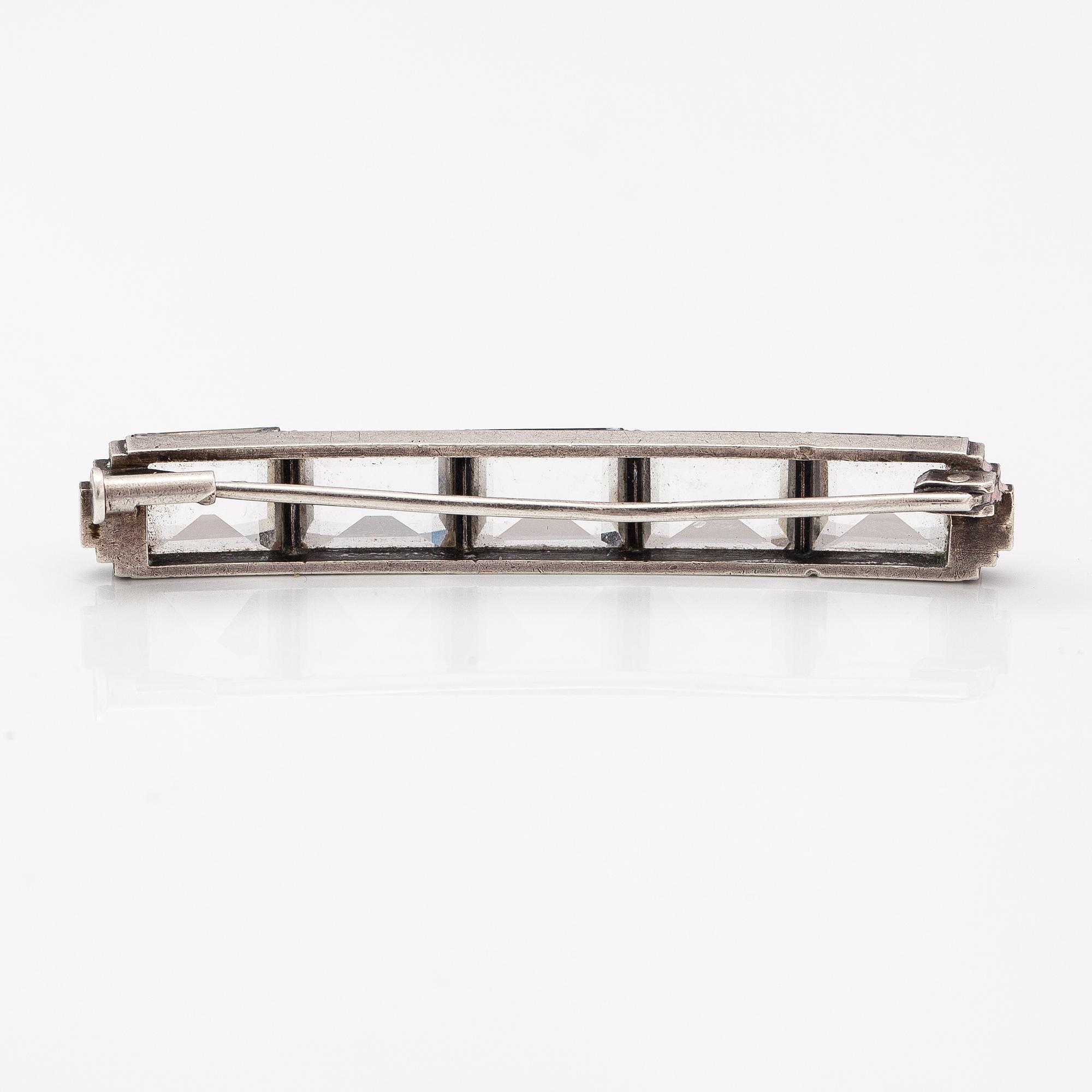 【送料0円】 Nilsson, Wiwen A crystal rock with brooch silver sterling シルバー