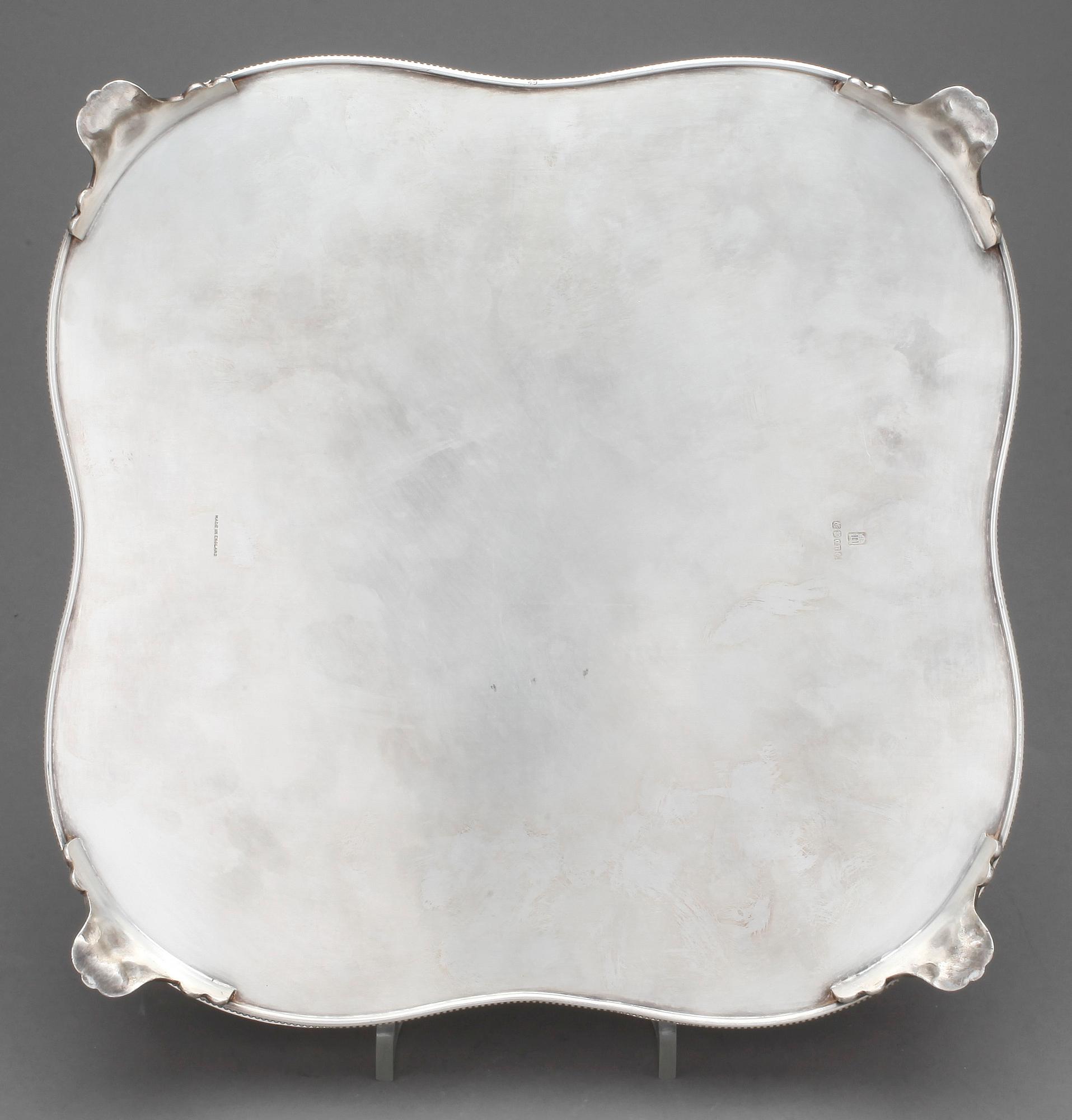 SALVER, nysilver, England, 1900-talets andra hälft.