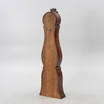 Longcase clock folk art, dated 1862.