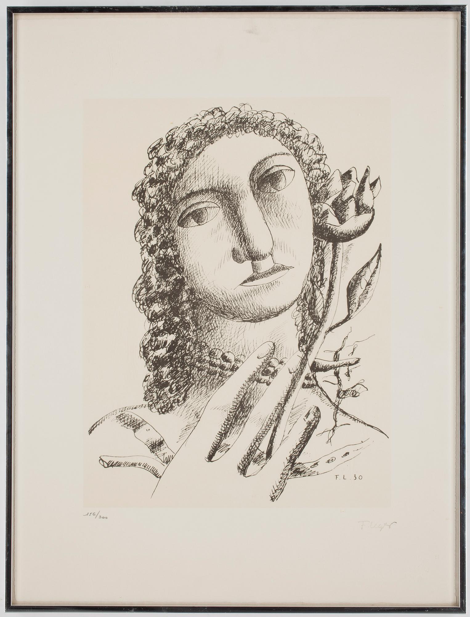 FERNAND LÉGER (Efter), offsettryck, tryckt signatur, numrerad 156/300.