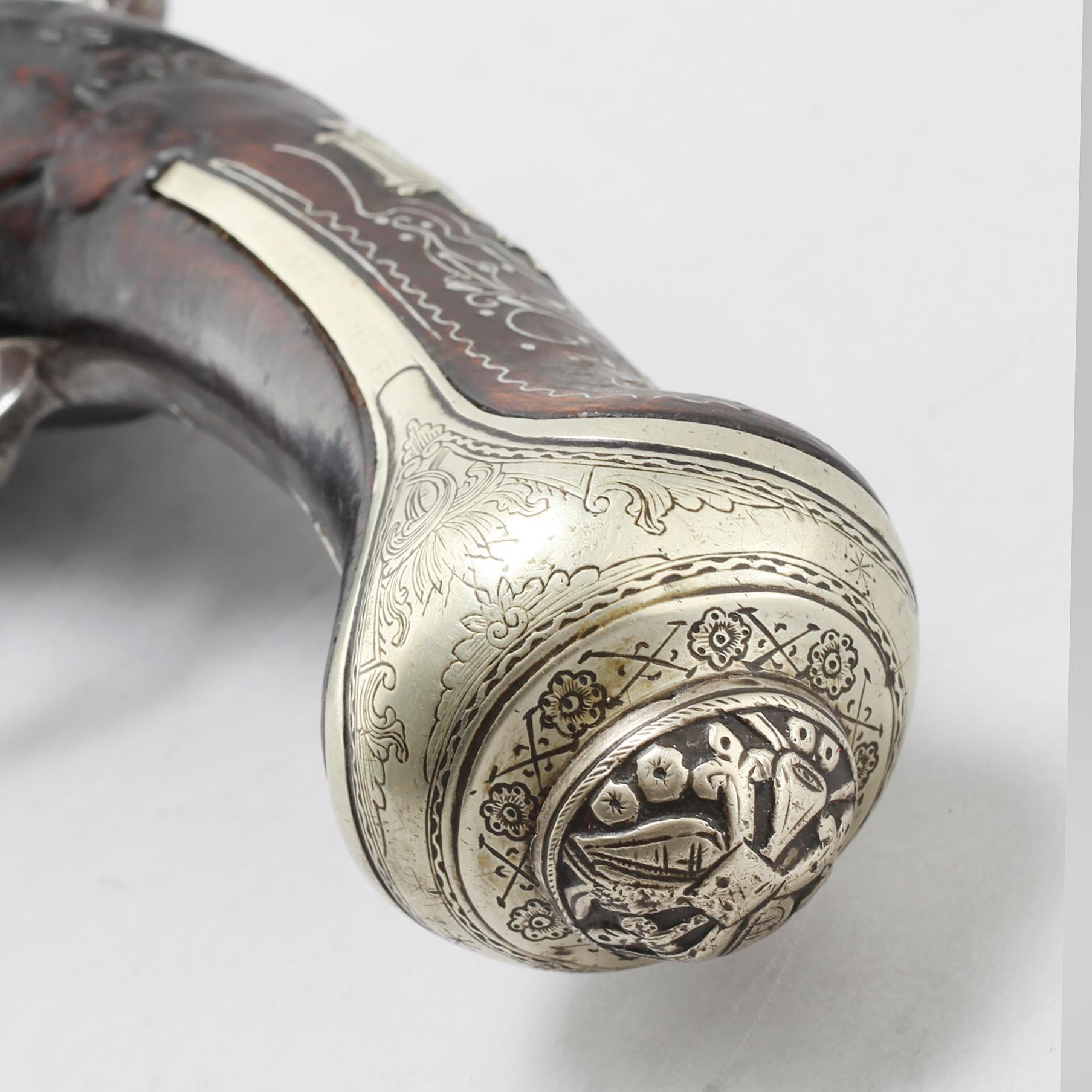 A flintlock gun, probably Turkey, first half of the 19th cnetury.
