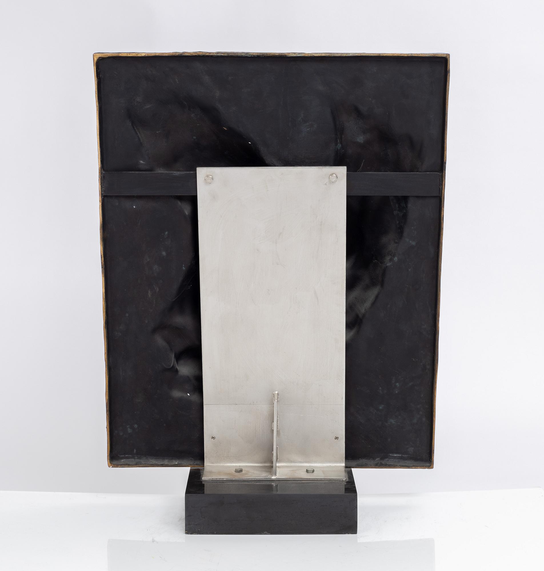 Gudmar Olovson, relief/sculpture. Signed. Numbered. Foundry mark. Bronze, total height 80 cm, length 58.5 cm.