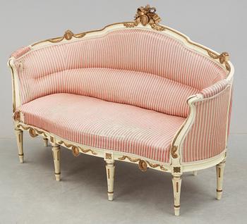 BADKARSSOFFA, gustaviansk stil, 1900-talets första hälft.