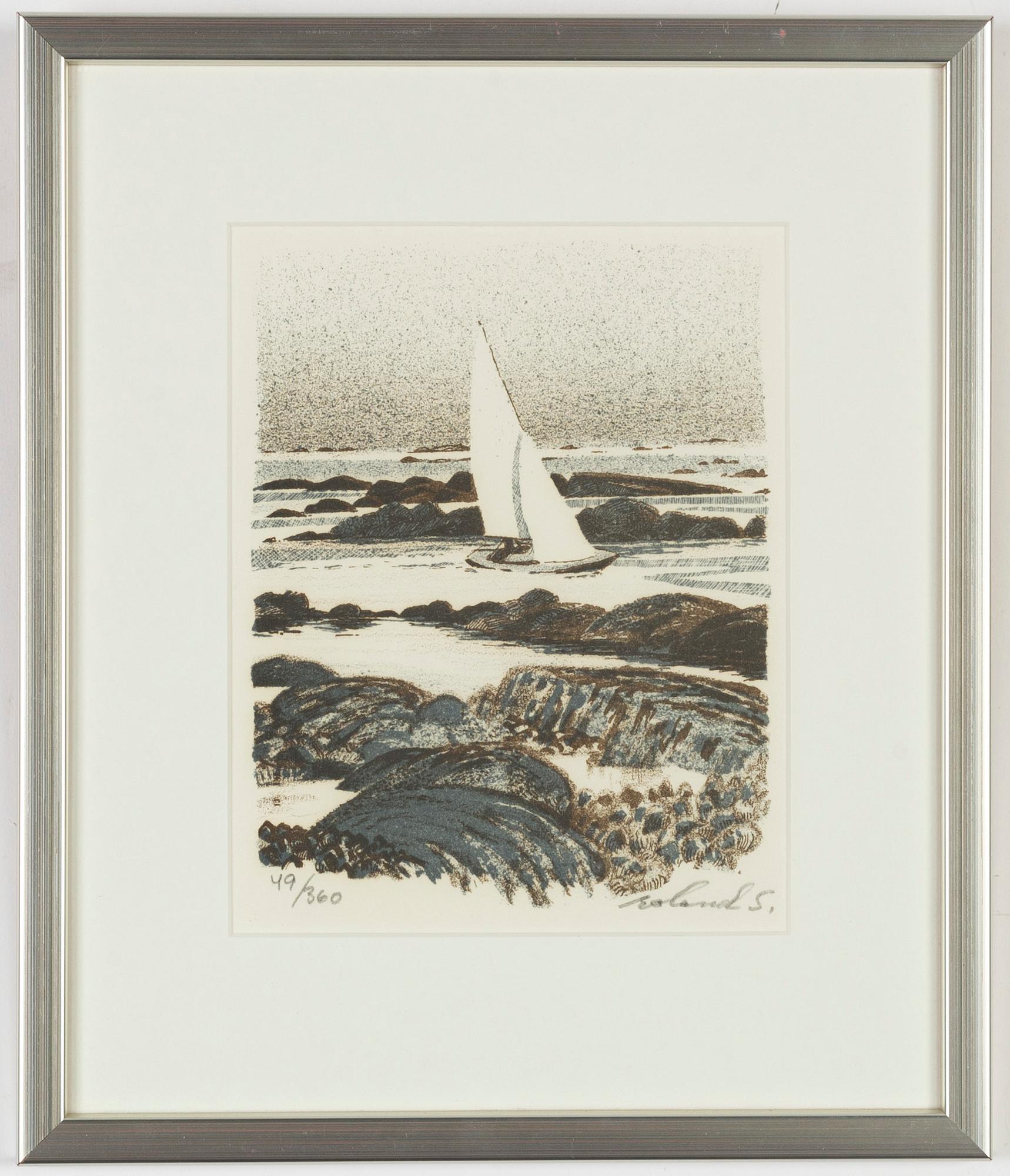 Roland Svensson, 3 litografier, signerade, en daterad -43 och 2 numrerade 16/30 samt 49/360.