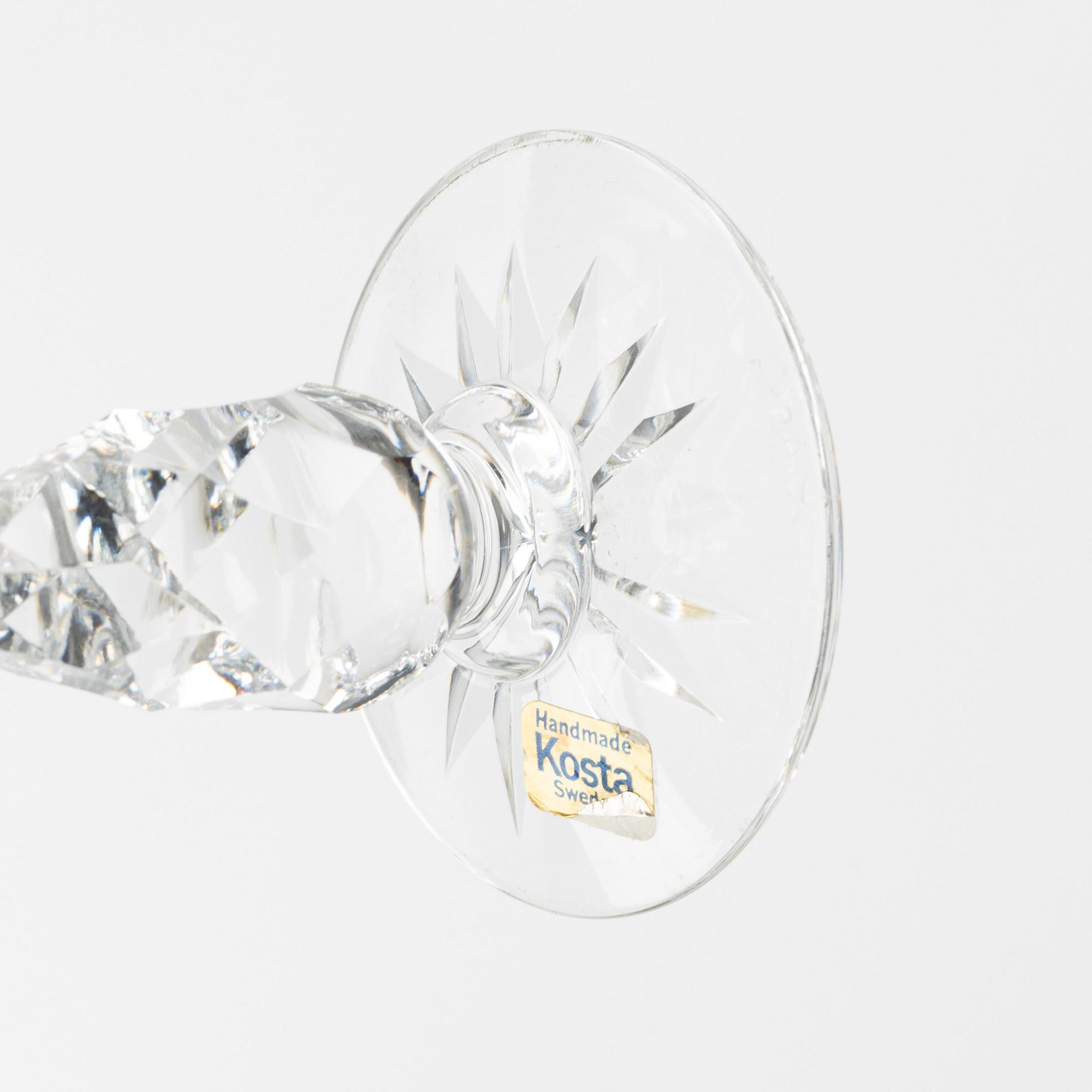 Glasservis, 48 delar, Kosta, 1900-talets andra hälft.