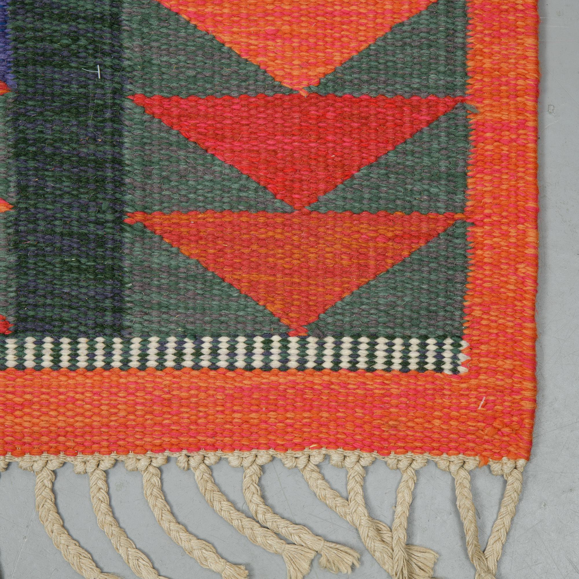 Matto, flat weave, ca 238-240 x 165,5-167,5 cm, probably Zanzibar by Berit Woelfer for Kasthall.