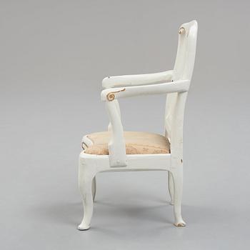 A children's armchair, Swedish Rococo, 18th century.